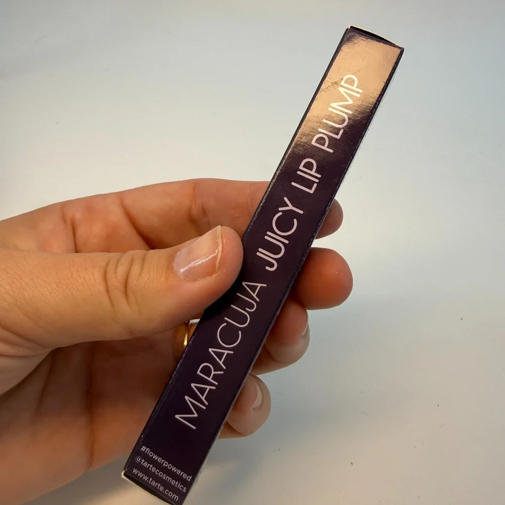 Tarte Maracuja Juicy Lip Plump Peachy‎ Beige Shimmer Gloss Full Size New In Box